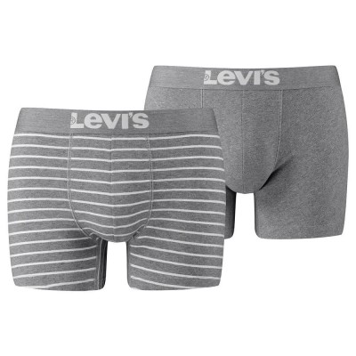 боксерки,мъжко,бельо,levi´s,®,vintage,striped,yd,boxers,2,units,middle,grey,melange,(grey)