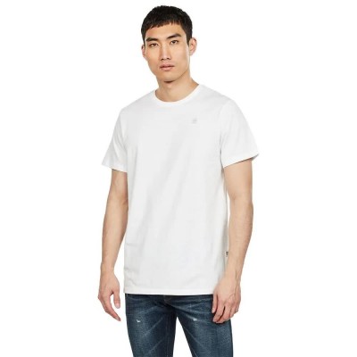 тениска,мъжки,тениски,g,star,base,s,ribbed,short,sleeve,t,shirt,white