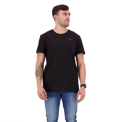 тениска,мъжки,тениски,g,star,base,s,ribbed,short,sleeve,t,shirt,dark,black,(black)