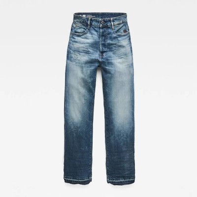 дънки,дамски,панталони,g,star,tedie,ultra,high,waist,straight,ripped,ankle,c,jeans,blue