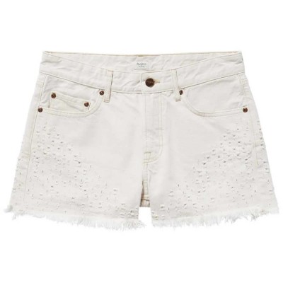 къси,панталони,дамски,панталони,pepe,jeans,mable,lazer,denim,shorts,denim,(white)