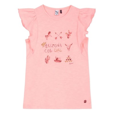 тениска,мъжки,тениски,дамски,тениски,3pommes,arizona,short,sleeve,t,shirt,pink,(neon,pink)