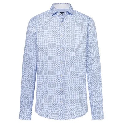 риза,с,дълъг,ръкав,мъжки,ризи,hackett,mosaic,tile,print,long,sleeve,shirt,white