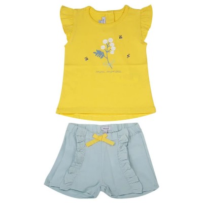 детски,екипи,absorba,parc,floral,lf,short,sleeve,set,yellow,blue,(aqua)