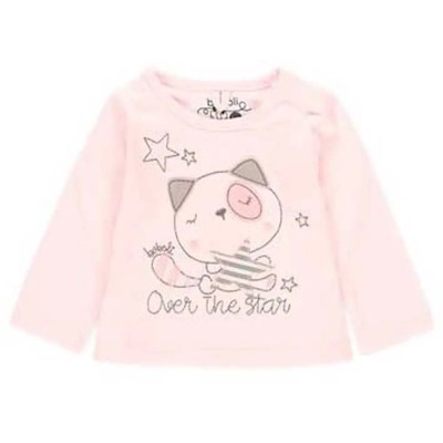 тениска,детски,тениски,boboli,knit,long,sleeve,t,shirt,pink,(pink)