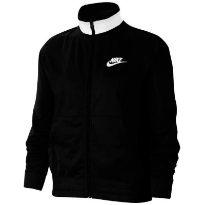 яке,дамски,якета,и,палта,nike,sportswear,heritage,polyknit,jacket,black,(black,white)