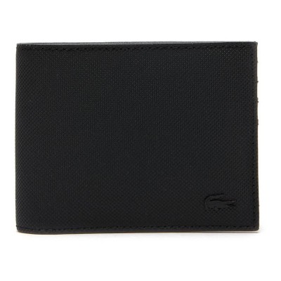 портфейли,и,портмонета,lacoste,classic,petit,piqué,six,card,wallet,black