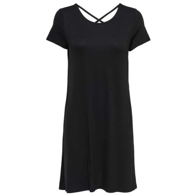 рокля,дамски,поли,и,рокли,only,bera,bak,lace,up,midi,dress,black,(black)