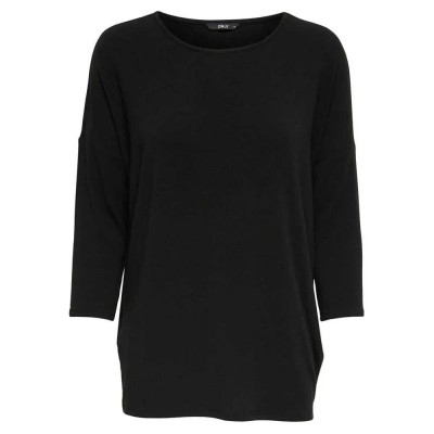 тениска,мъжки,тениски,дамски,тениски,only,glamour,3,4,sleeve,t,shirt,black,(black)