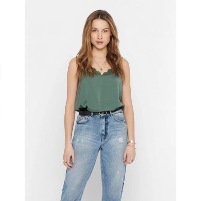 тениска,дамски,тениски,only,debbie,sleeveless,t,shirt,green,(balsam,green)