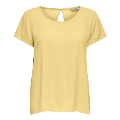 тениска,дамски,тениски,only,first,one,life,short,sleeve,t,shirt,yellow,(pineapple,slice)