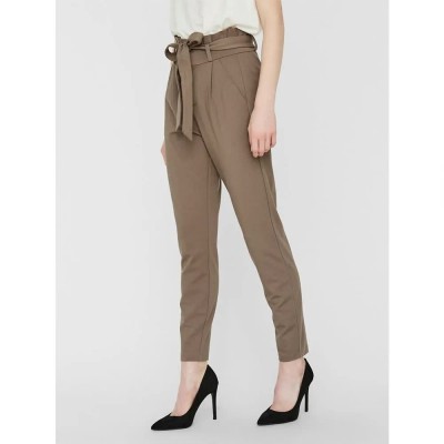 панталони,дамски,панталони,vero,moda,loose,paperbag,pants,brown,(bungee,cord)