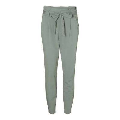 панталони,дамски,панталони,vero,moda,loose,paperbag,pants,green,(laurel,wreath)