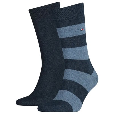 чорапи,мъжки,чорапи,tommy,hilfiger,rugby,socks,2,pairs,jeans,(blue)