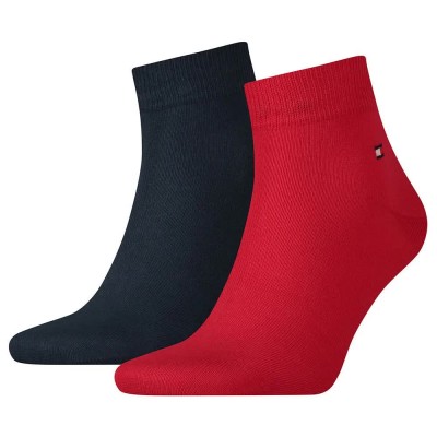 чорапи,мъжки,чорапи,tommy,hilfiger,quarter,short,socks,2,pairs,tommy,original,(red,blue)