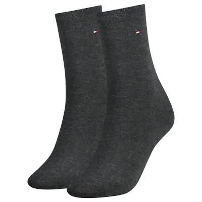 чорапи,дамски,чорапи,tommy,hilfiger,casual,socks,2,pairs,anthracite,melange,(grey)