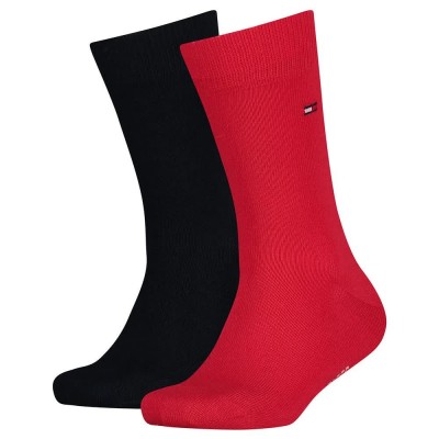 чорапи,детски,чорапи,tommy,hilfiger,basic,socks,2,pairs,red,black,(tommy,original)