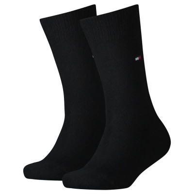 чорапи,детски,чорапи,tommy,hilfiger,basic,socks,2,pairs,black