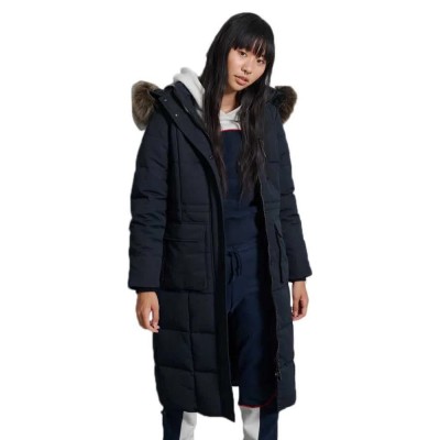 яке,дамски,якета,и,палта,superdry,longline,faux,fur,everest,jacket,eclipse,navy,(black)