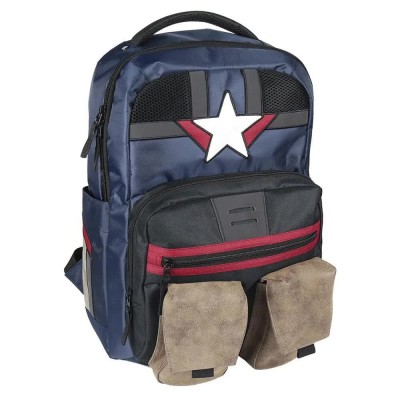 раница,раници,cerdá,captain,america,casual,travel,backpack,blue,(multicolor)