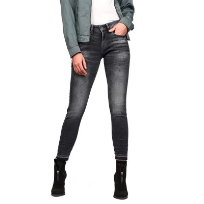 дънки,дамски,панталони,g,star,3301,mid,waist,skinny,ripped,edge,ankle,jeans,grey