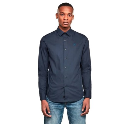 риза,с,дълъг,ръкав,мъжки,ризи,g,star,dressed,super,slim,long,sleeve,shirt,mazarine,blue,(blue)