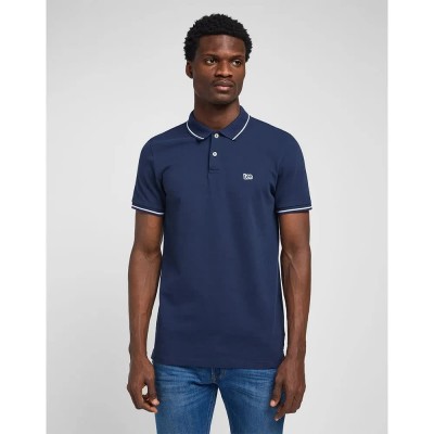 мъжки,блузи,с,яка,lee,piqué,short,sleeve,polo,blue,(navy)
