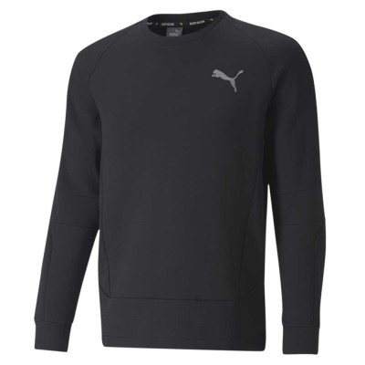 мъжка,блуза,мъжки,горнища,с,цип,мъжки,горнища,с,качулка,puma,evostripe,crew,sweatshirt,black