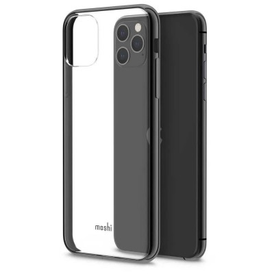 други,аксесоари,moshi,vitros,iphone,11,pro,max,silicone,phone,case,clear,(raven,black)