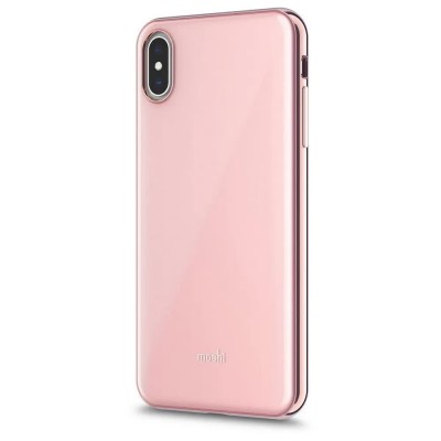други,аксесоари,moshi,iglaze,iphone,xs,max,silicone,phone,case,pink