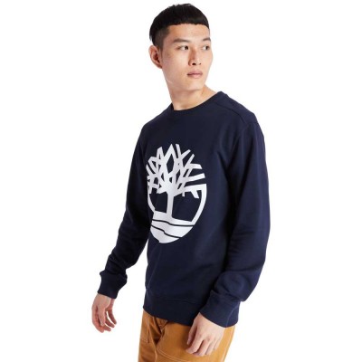 блуза,мъжки,пуловери,timberland,core,tree,logo,crew,brushback,sweatshirt,blue
