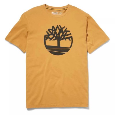 тениска,мъжки,тениски,timberland,kennebec,river,tree,logo,short,sleeve,t,shirt,wheat,boot,(yellow)
