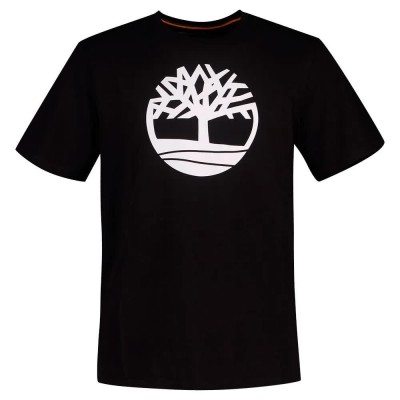 тениска,мъжки,тениски,timberland,kennebec,river,tree,logo,short,sleeve,t,shirt,black