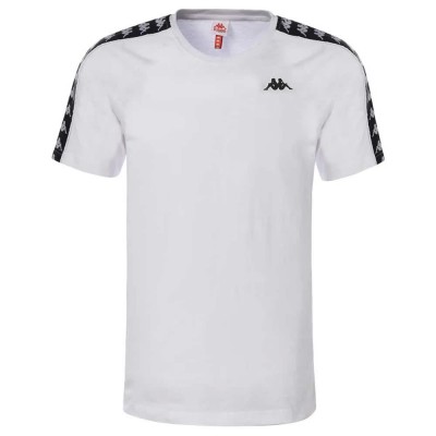 тениска,детски,тениски,kappa,coen,slim,222,banda,short,sleeve,t,shirt,white,(white,black)