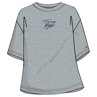 дамски,пижами,tommy,hilfiger,logo,crew,neck,base,layer,grey