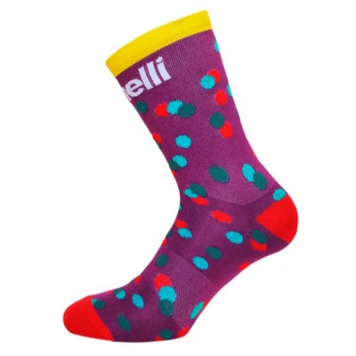 чорапи,мъжки,чорапи,cinelli,caleido,dots,socks,purple,(purple)