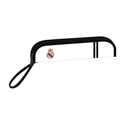 канцеларски,принадлежности,safta,real,madrid,home,20,21,flute,holder,pencil,case,white,black,(white)