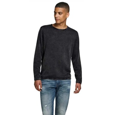блуза,мъжки,пуловери,jack,&,jones,leo,knit,sweater,black,(caviar)