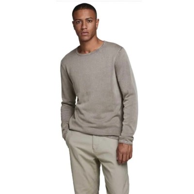 блуза,мъжки,пуловери,jack,&,jones,leo,knit,sweater,grey,(crockery)