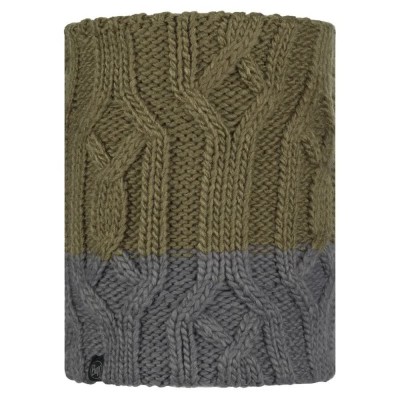 ръкавици,шапки,и,шалове,buff,®,knitted,&,fleece,neck,warmer,green,grey,(ganbat,bark)