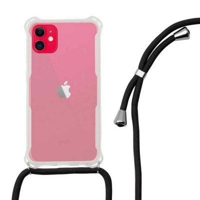 други,аксесоари,contact,tpu,iphone,11,silicone,phone,case,clear,(black)