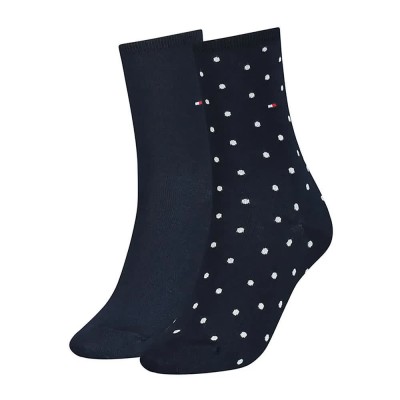 чорапи,дамски,чорапи,tommy,hilfiger,dot,classic,socks,2,pairs,midnight,blue,(blue)