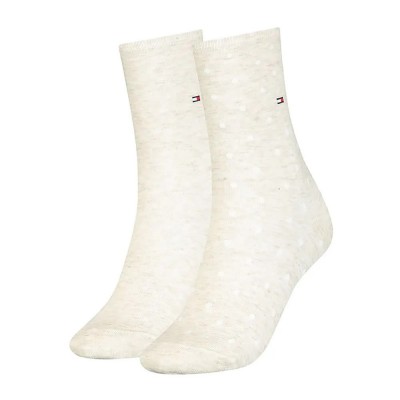 чорапи,дамски,чорапи,tommy,hilfiger,dot,classic,socks,2,pairs,light,beige,melange,(beige)