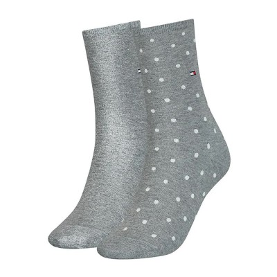 чорапи,дамски,чорапи,tommy,hilfiger,dot,classic,socks,2,pairs,middle,grey,melange,(grey)