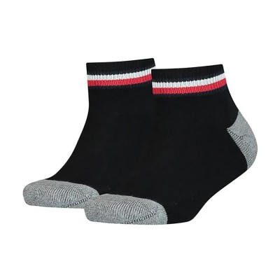 детски,чорапи,детски,чорапи,tommy,hilfiger,iconic,sports,kids,quarter,short,socks,2,pairs,black