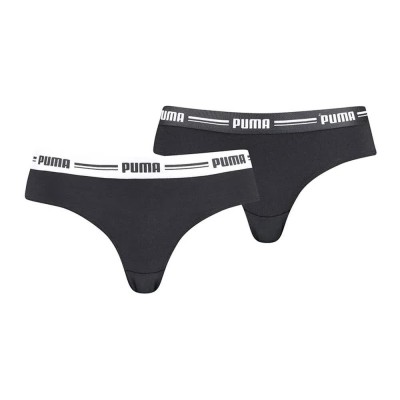 дамско,бельо,дамски,бикини,и,танкини,puma,hang,brazilian,panties,2,units,black,(black)