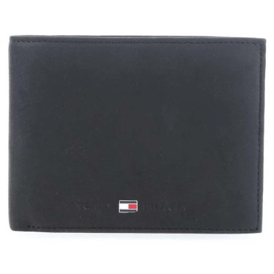 портфейли,и,портмонета,tommy,hilfiger,johnson,flap,and,coin,pocket,wallet,black,(black)