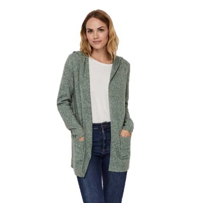 жилетка,дамски,пуловери,дамски,плетени,дрехи,vero,moda,doffy,open,hood,cardigan,green,(laurel,wreath)