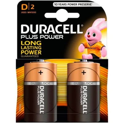 батерии,duracell,lr20,plus,power,battery,2,units,black,(black)
