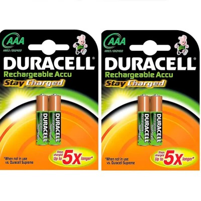 батерии,duracell,rechargeable,aaa,duralock,800,2,units,black,(black)